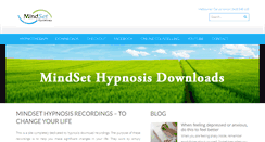 Desktop Screenshot of mindsethypnosisdownloads.com